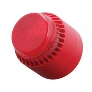 Cooper Fulleon 640001FULL-0003X Flashni XE – Shallow Base – 24V - Red Base – Red Lens